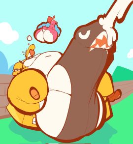 big_penis birdo gale_(chip_at_night) huge_cock hyper_penis male mario_(series) nintendo overweight penis realseymourcox thick_thighs wide_hips yoshi