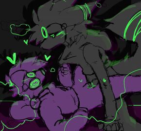 animated anthro bell bell_collar biped bottomless bottomless_anthro bottomless_cuntboy bottomless_intersex bottomless_male captaincronus clothed clothing collar cuntboy cuntboy/male duo floppy_ears from_front_position generation_7_pokemon genitals heart_symbol hoodie hoodie_only intersex intersex/male lycanroc lying male missionary_position nintendo on_back penetration penile penile_penetration penis penis_in_pussy pokemon pokemon_(species) pussy sex sketchy topwear topwear_only vaginal_penetration