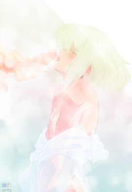 androgynous bob_cut clothing fellatio femboy gay gay_sex lio_fotia male otoko_no_ko promare short_hair twink