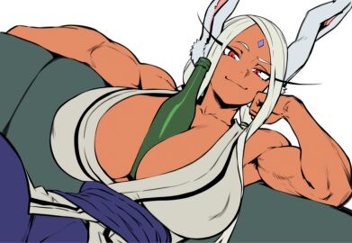 1girls 2025 animal_ears animal_humanoid arm_support armpits between_breasts biceps big_breasts bigger_female bottle breasts brown_skin busty cleavage clothed clothed_female clothing convenient_breasts cosplay couch curvaceous curvy dark-skinned_female dark_skin deep_cleavage dutch_angle female front_view fully_clothed hair hi_res huge_breasts humanoid kimono large_breasts long_hair looking_at_viewer miruko mommy muscular muscular_female my_hero_academia nipple_bulge object_between_breasts parallaxfused rabbit_ears rabbit_humanoid red_eyes simple_background sitting sitting_on_couch smile smiling smiling_at_viewer solo tomboy tsunade_(cosplay) white_background white_hair