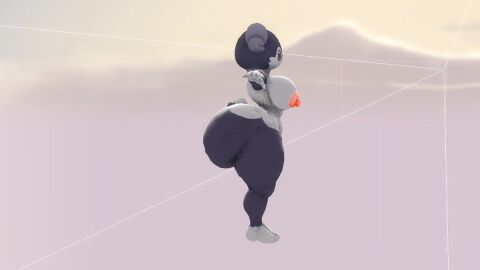 1girls 3d animal_ears animal_feet animal_hands animal_nose ass barefoot big_breasts black_fur body_fur breasts closed_mouth cloud completely_nude female from_behind from_side full_body furry furry_female huge_breasts indeedee ironhawk large_breasts looking_back multicolored_fur nintendo nipples nude outdoors panda_ears pokemon pokemon_(species) pokémon_(species) short_hair sky snout solo standing tail thick_thighs thighs two-tone_fur white_fur