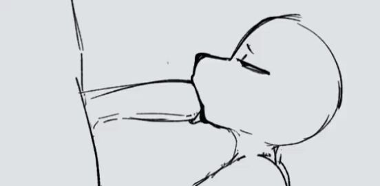 animated anthro big_penis blowjob huge_cock male penis peta_petaa tagme