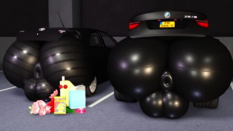 animated anus ass balls big_balls big_butt black_body bmw car dire_car dire_machine duo feral flower genitals huge_ass huge_balls living_car living_machine living_vehicle machine male parking_garage plant presenting presenting_hindquarters puffy_anus rear_view shaking_butt tagme toyota vehicle video willie_piv