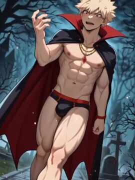 ai_generated animated bakugou_katsuki boku_no_hero_academia briefs gay halloween halloween_costume katsuki_bakugou my_hero_academia tagme video yaoi