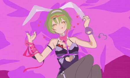 1girls bed breasts brown_eyes bunny_ears bunny_girl bunnysuit clothed clothed_female clothing colombian female female_focus flat_chest freckles green_hair hatsune_miku_(cosplay) heart_cutout hispanic hispanic_virtual_youtuber indie_virtual_youtuber latam_virtual_youtuber light-skinned_female light_skin looking_at_viewer lying lying_down lying_on_back lying_on_bed nivaldo rabbit_hole_(vocaloid) ribbon ryumi ryumivt short_hair small_breasts twitch twitch.tv uno_(game) uno_card virtual_youtuber vtuber yellow_eyes yellow_nails youtube youtube_hispanic