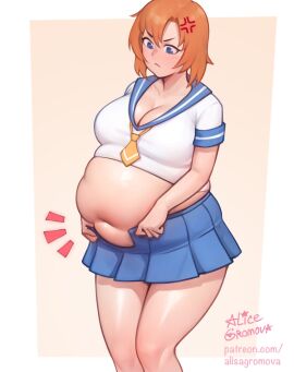 07th_expansion annoyed bbw belly_overhang big_belly big_female blush chubby chubby_female fat fat_ass fat_female fat_fetish fatty female giantess higurashi_no_naku_koro_ni large_female mini_giantess obese obese_female overweight overweight_female pig plump pork_chop pudgy_belly ryuuguu_rena struggling struggling_to_fit thick_thighs too_fat tubby weight_gain