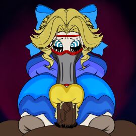 1girls :>= alice_deross blonde_female blowbot_(ibex) cum_in_mouth cum_inside deepthroat drone droneification fellatian fellatio fellatio_face fellatio_from_feral ibex-cg identity_v looking_at_viewer oral_sex vacuum_fellatio