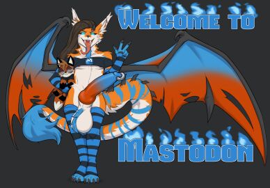 2024 2_horns 6my animal_genitalia animal_penis anthro areola areola_slip balls balls_tuft big_balls big_penis biped black_sclera blue_body blue_eyes blue_fire blue_fur blue_markings blue_wings brown_hair canid canine canine_genitalia canine_penis claws clothing colored_fire crop_top demon english_text erection eyewear fire footwear fox fur genital_piercing genitals glasses glowing glowing_eyes grey_background hair hi_res horn huge_balls huge_cock inner_ear_fluff jyrki knot linux logo logo_on_shirt male male_only mammal markings mastodon_(social_media) membrane_(anatomy) membranous_wings orange_body orange_fur penis penis_piercing piercing pink_areola plushie prick_ears red_wings sheath shirt simple_background socks solo striped_markings striped_tail stripes tail tail_markings text toe_claws toeless_footwear toeless_socks topwear trans_woman transfem tuft white_body white_fur white_inner_ear_fluff wings xenia_(linux_fox)