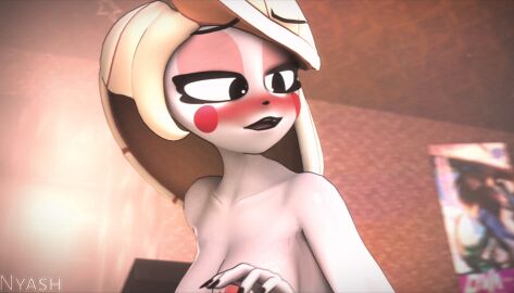 3d ahe_gao animal_penis anus ass ass_focus black_eyes blonde_hair blowjob charlie_morningstar_(hazbin_hotel) charlie_morningstar_(radiationhazard) cum demon demon_girl dildo female hazbin_hotel helluva_boss male masturbation moaning nipples nude nude_female nyash_(artist) orgasm penis pussy radiationhazard sex_toy sfm sole_female vagina