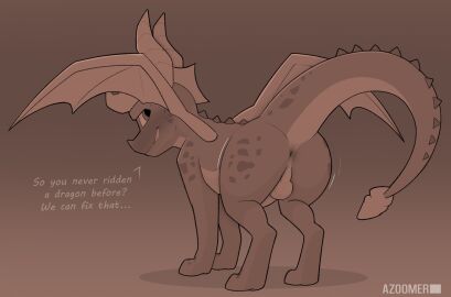 2025 2_horns activision all_fours anus artist_logo artist_name ass azoomer back_spikes backsack balls blush dialogue dragon english_text erection feral genitals hi_res horn logo looking_back male markings monochrome mythological_creature mythological_scalie mythology nude nude_male penis scalie sepia simple_background smile solo spiked_tail spikes spikes_(anatomy) spread_wings spyro spyro_the_dragon tail text wings