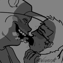 hot_kiss large_tongue male mr_dad uncle_samsonite uncle_samsonitemrdad